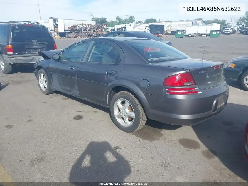 2005 Dodge Stratus Sxt VIN: 1B3EL46X85N632622 Lot: 42202741