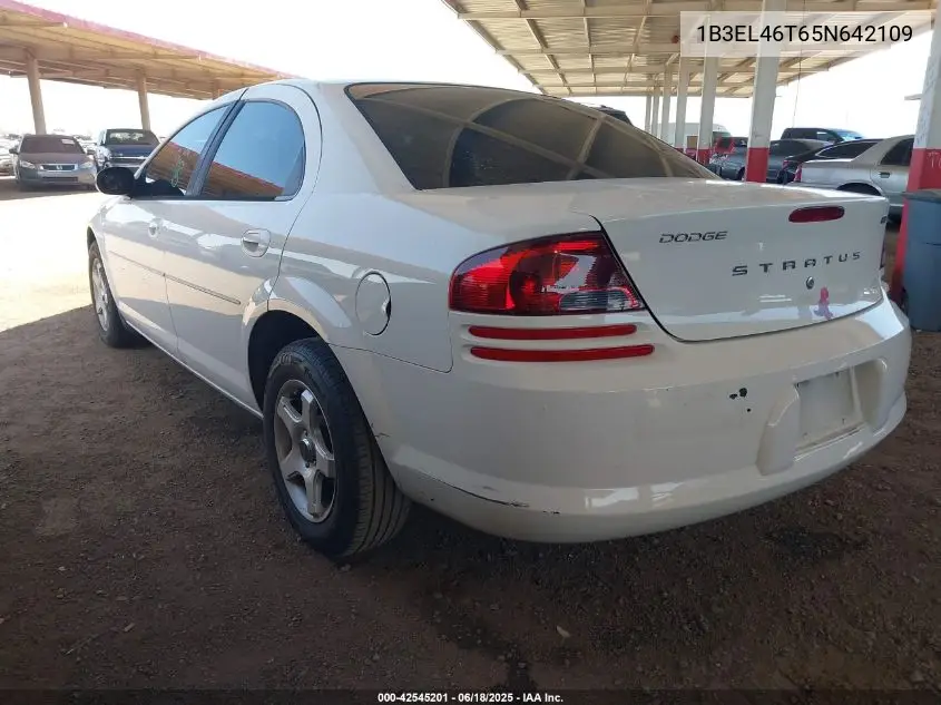 2005 Dodge Stratus Sxt VIN: 1B3EL46T65N642109 Lot: 42545201