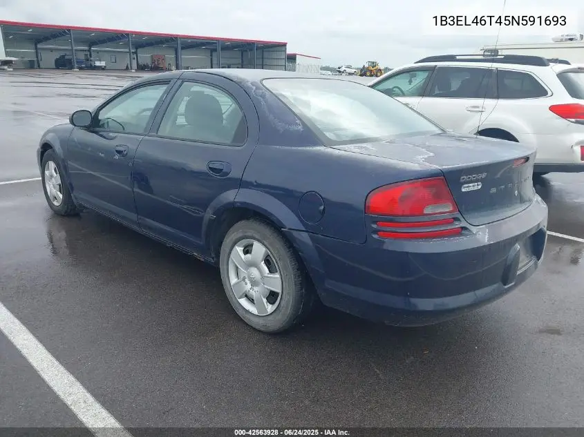 2005 Dodge Stratus Sxt VIN: 1B3EL46T45N591693 Lot: 42563928