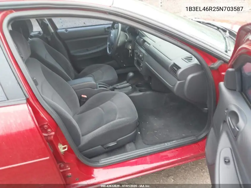 2005 Dodge Stratus Sxt VIN: 1B3EL46R25N703587 Lot: 42632629