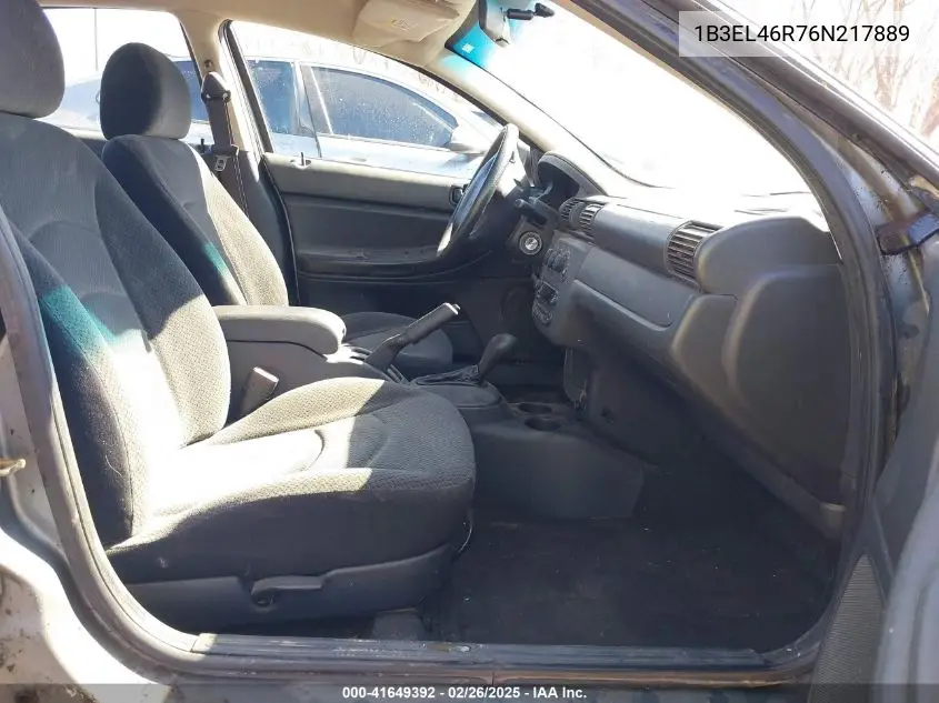 2006 Dodge Stratus Sxt VIN: 1B3EL46R76N217889 Lot: 41649392