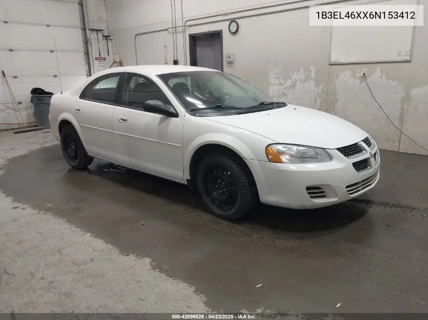 2006 Dodge Stratus Sxt VIN: 1B3EL46XX6N153412 Lot: 42096526