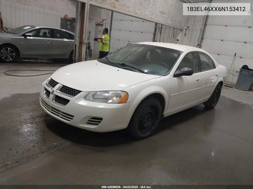 2006 Dodge Stratus Sxt VIN: 1B3EL46XX6N153412 Lot: 42096526