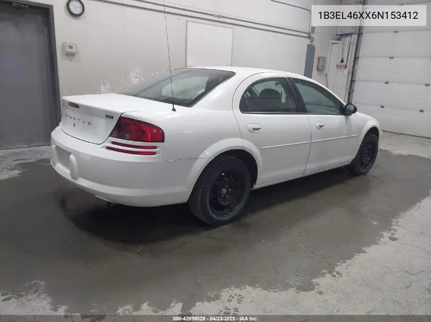 2006 Dodge Stratus Sxt VIN: 1B3EL46XX6N153412 Lot: 42096526
