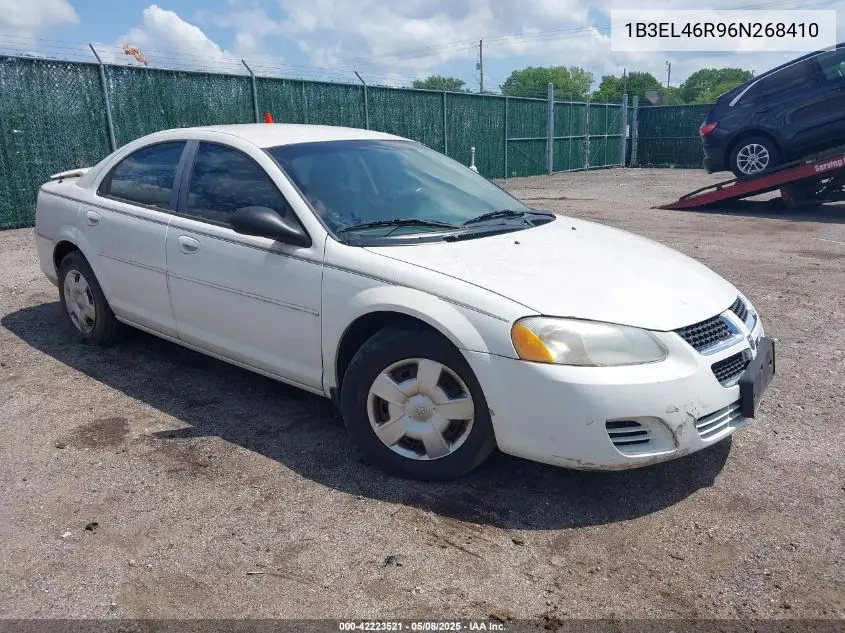 2006 Dodge Stratus Sxt VIN: 1B3EL46R96N268410 Lot: 42223521