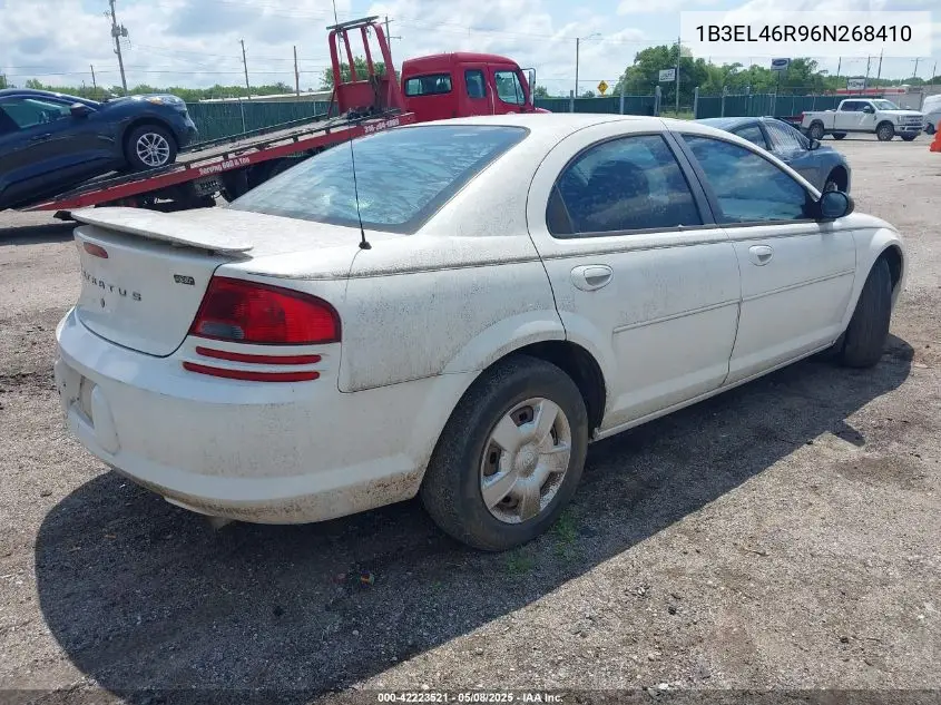 2006 Dodge Stratus Sxt VIN: 1B3EL46R96N268410 Lot: 42223521