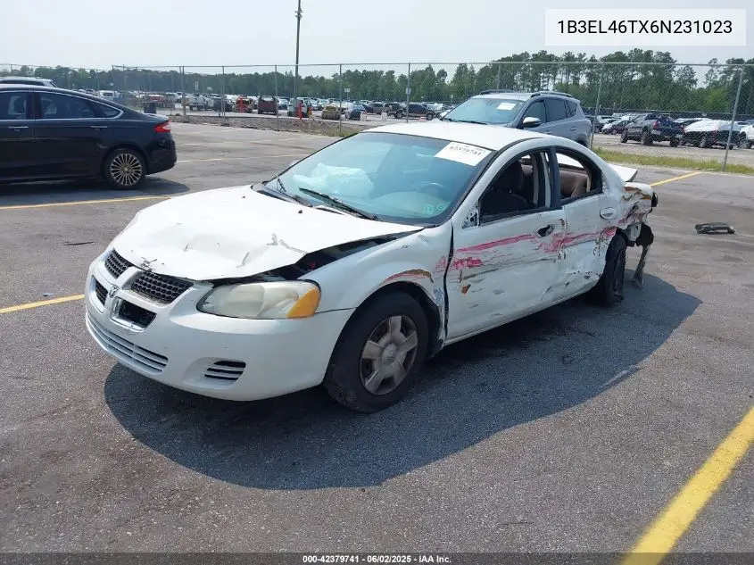 2006 Dodge Stratus Sxt VIN: 1B3EL46TX6N231023 Lot: 42379741