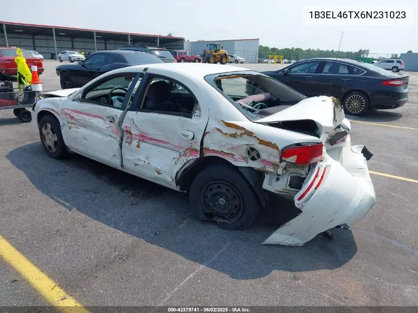 2006 Dodge Stratus Sxt VIN: 1B3EL46TX6N231023 Lot: 42379741