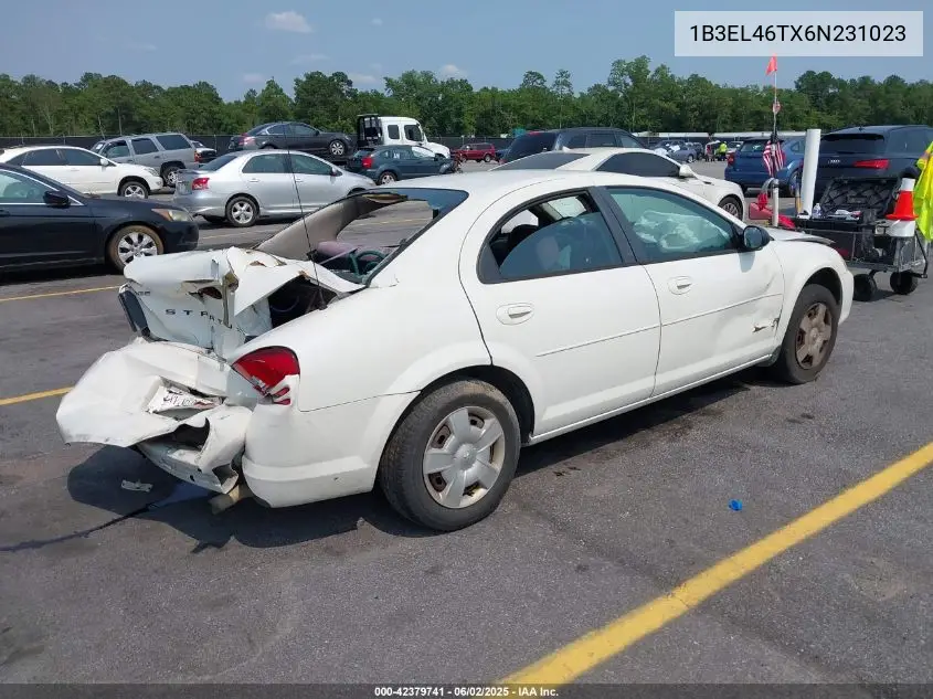 2006 Dodge Stratus Sxt VIN: 1B3EL46TX6N231023 Lot: 42379741