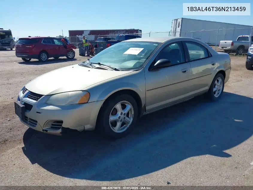2006 Dodge Stratus Sxt VIN: 1B3AL46T36N213459 Lot: 42575075