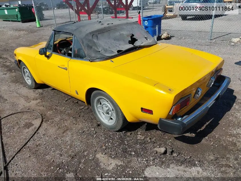 1976 Fiat 124 Spider VIN: 0000124CS10111864 Lot: 42374193