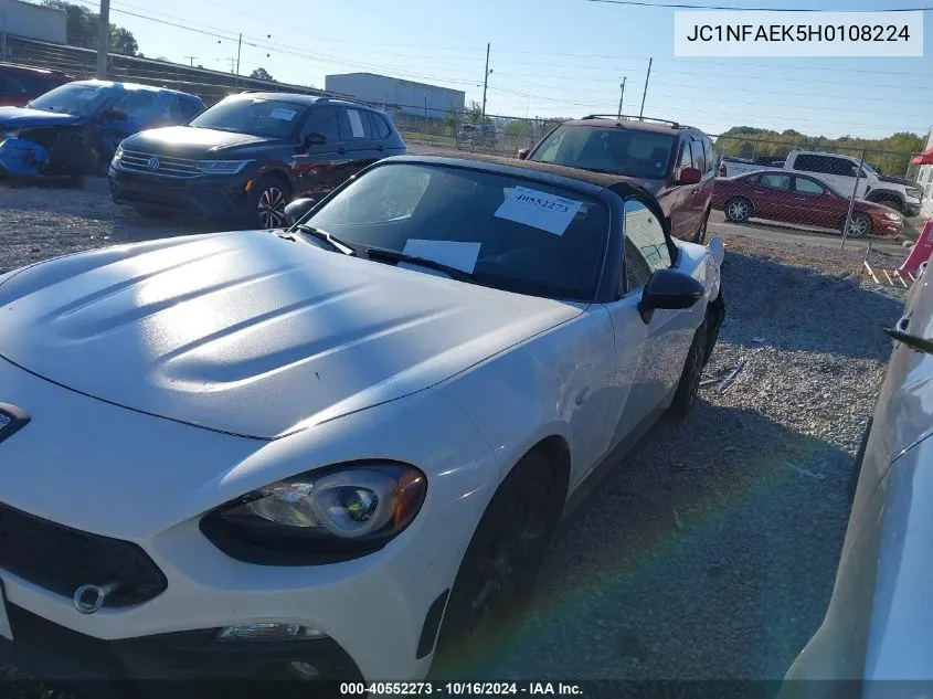 2017 Fiat 124 Spider Elaborazione Abarth VIN: JC1NFAEK5H0108224 Lot: 40552273