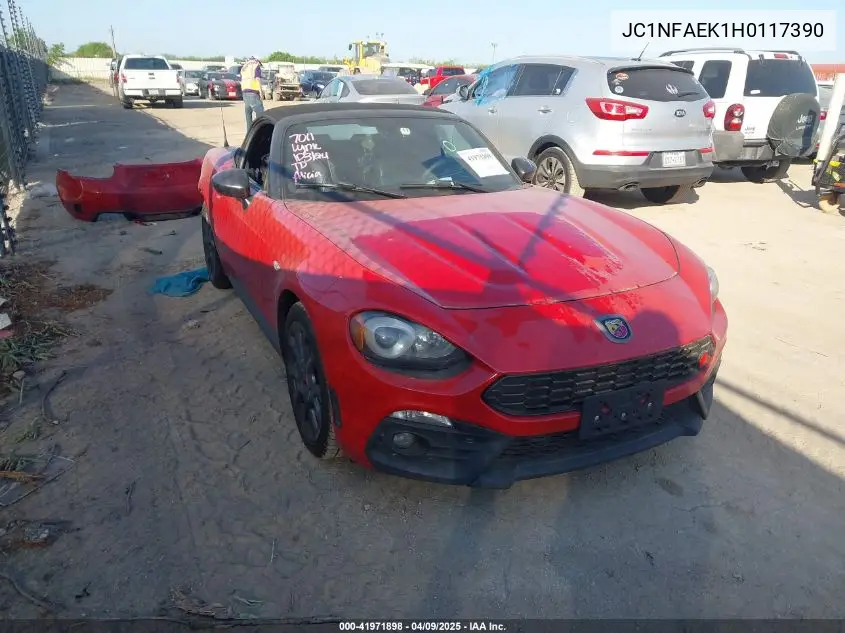 2017 Fiat 124 Spider Elaborazione Abarth VIN: JC1NFAEK1H0117390 Lot: 41971898