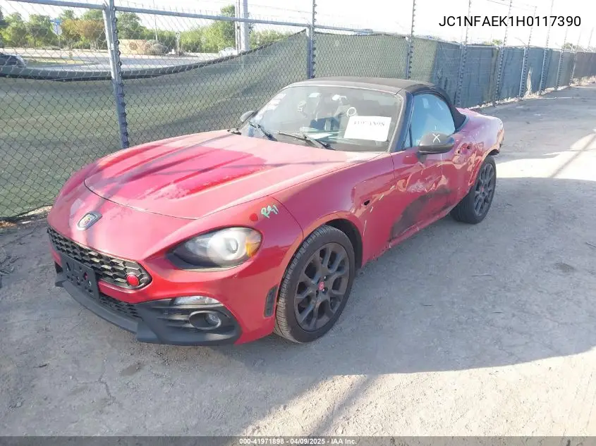 2017 Fiat 124 Spider Elaborazione Abarth VIN: JC1NFAEK1H0117390 Lot: 41971898