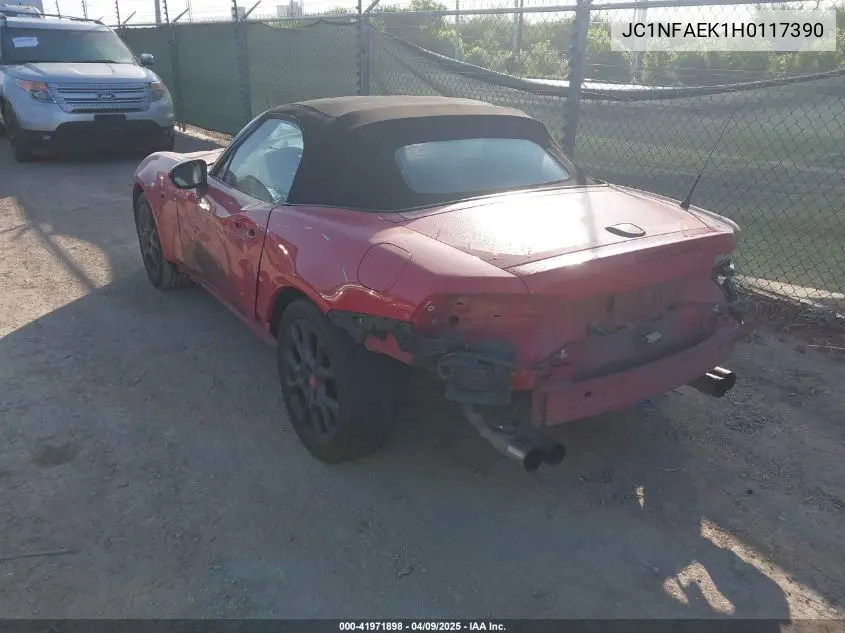 2017 Fiat 124 Spider Elaborazione Abarth VIN: JC1NFAEK1H0117390 Lot: 41971898