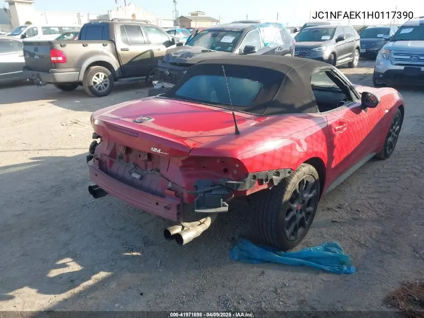2017 Fiat 124 Spider Elaborazione Abarth VIN: JC1NFAEK1H0117390 Lot: 41971898