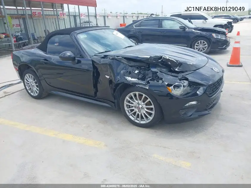 2017 Fiat 124 Spider Classica VIN: JC1NFAEK8H0129049 Lot: 42400275