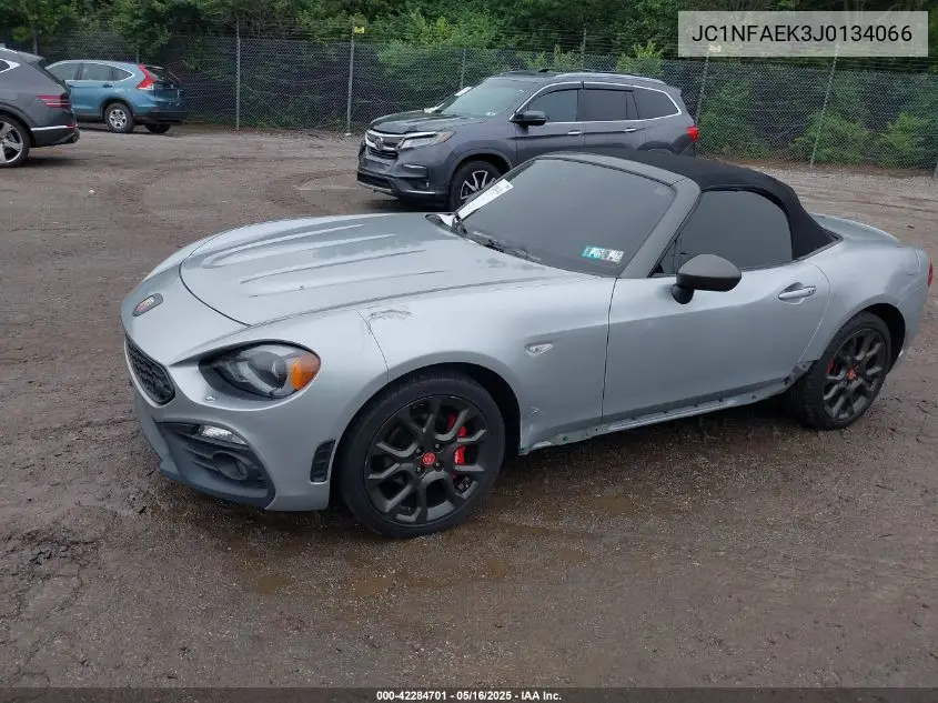 2018 Fiat 124 Spider Abarth VIN: JC1NFAEK3J0134066 Lot: 42284701