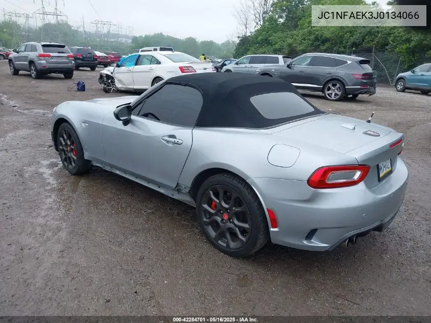 2018 Fiat 124 Spider Abarth VIN: JC1NFAEK3J0134066 Lot: 42284701