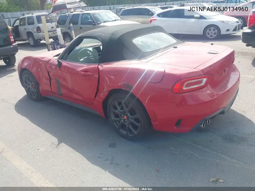 jc1nfaek5j0134960 JC1NFAEK5J0134960 2018 Fiat 124 Spider Abarth