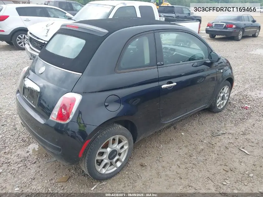 2012 Fiat 500 Pop VIN: 3C3CFFDR7CT169466 Lot: 42363573