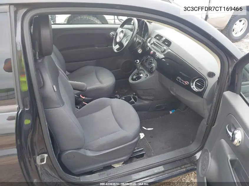 2012 Fiat 500 Pop VIN: 3C3CFFDR7CT169466 Lot: 42363573