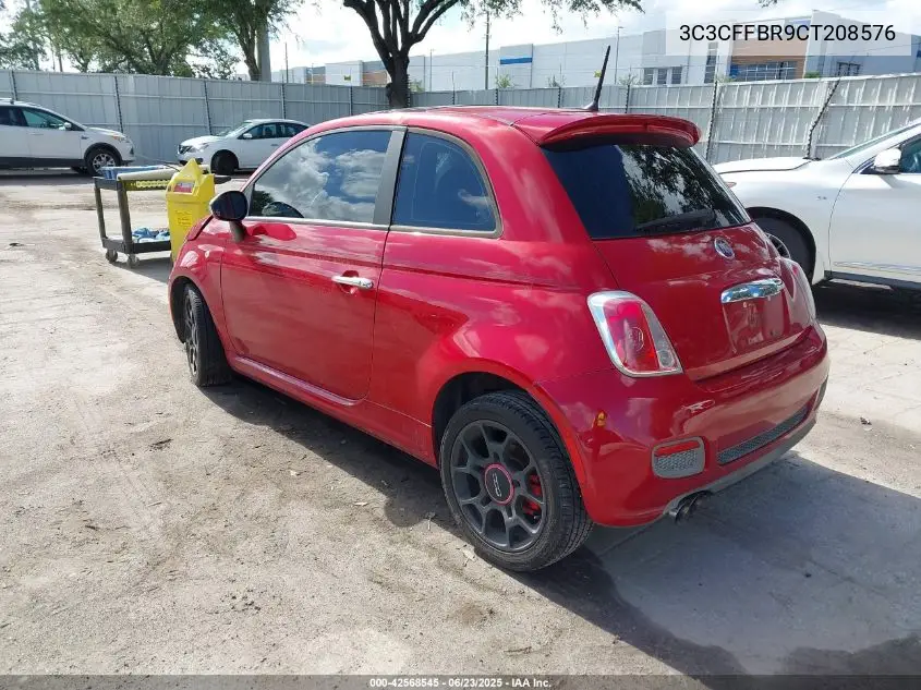 2012 Fiat 500 Sport VIN: 3C3CFFBR9CT208576 Lot: 42568545