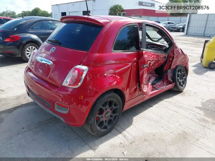 2012 Fiat 500 Sport VIN: 3C3CFFBR9CT208576 Lot: 42568545