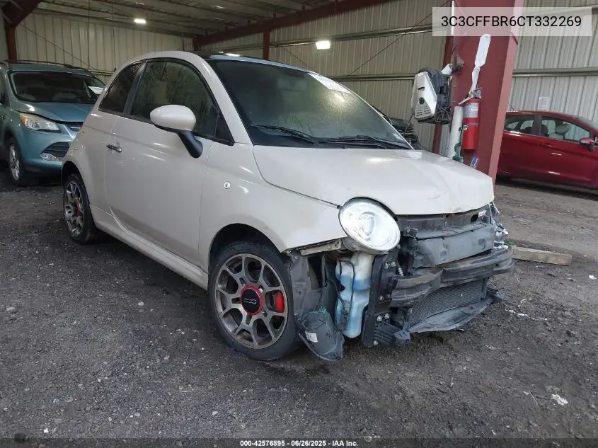 2012 Fiat 500 Sport VIN: 3C3CFFBR6CT332269 Lot: 42576895