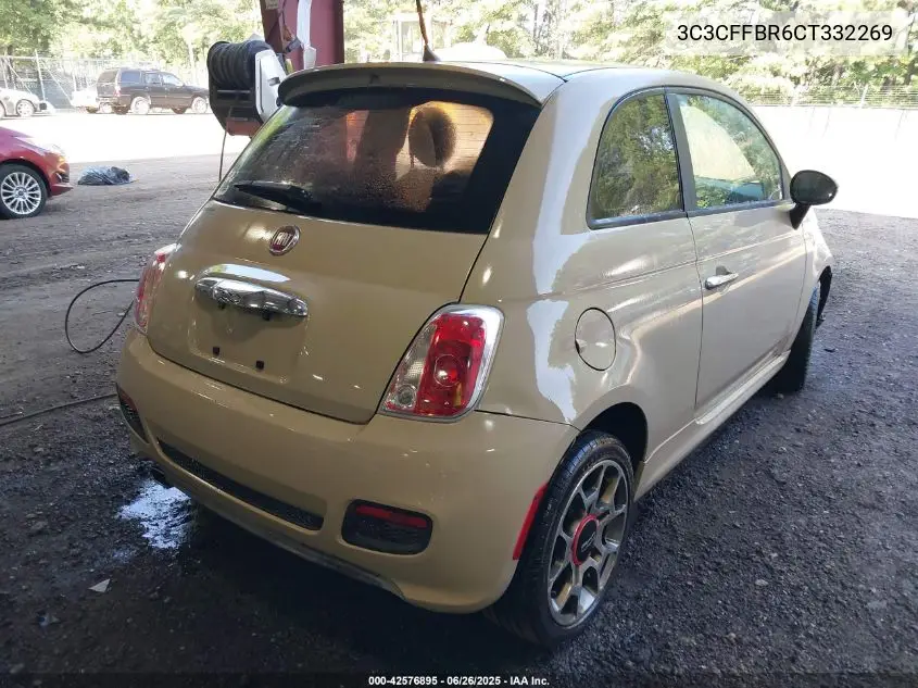 2012 Fiat 500 Sport VIN: 3C3CFFBR6CT332269 Lot: 42576895