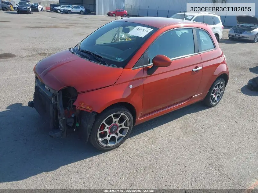 2012 Fiat 500 Sport VIN: 3C3CFFBR3CT182055 Lot: 42587156