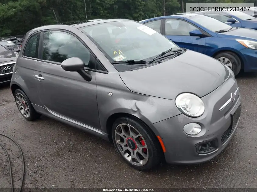 2012 Fiat 500 Sport VIN: 3C3CFFBR8CT233467 Lot: 42611147