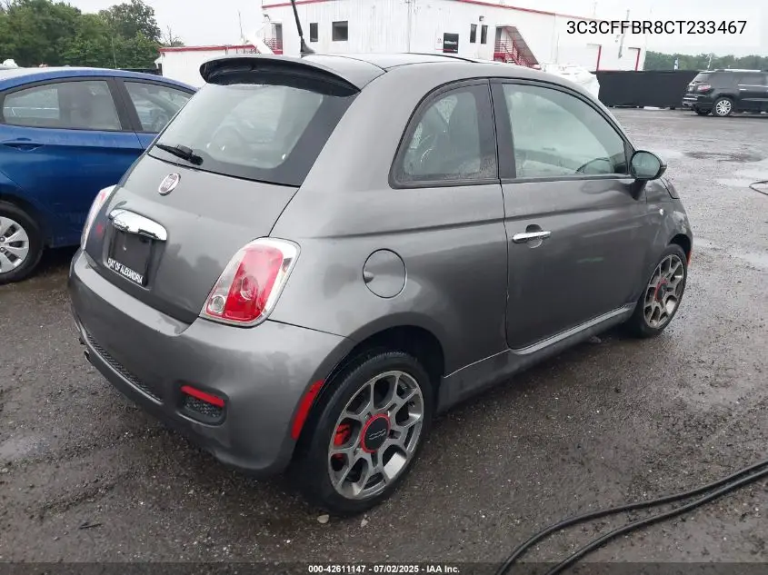 2012 Fiat 500 Sport VIN: 3C3CFFBR8CT233467 Lot: 42611147