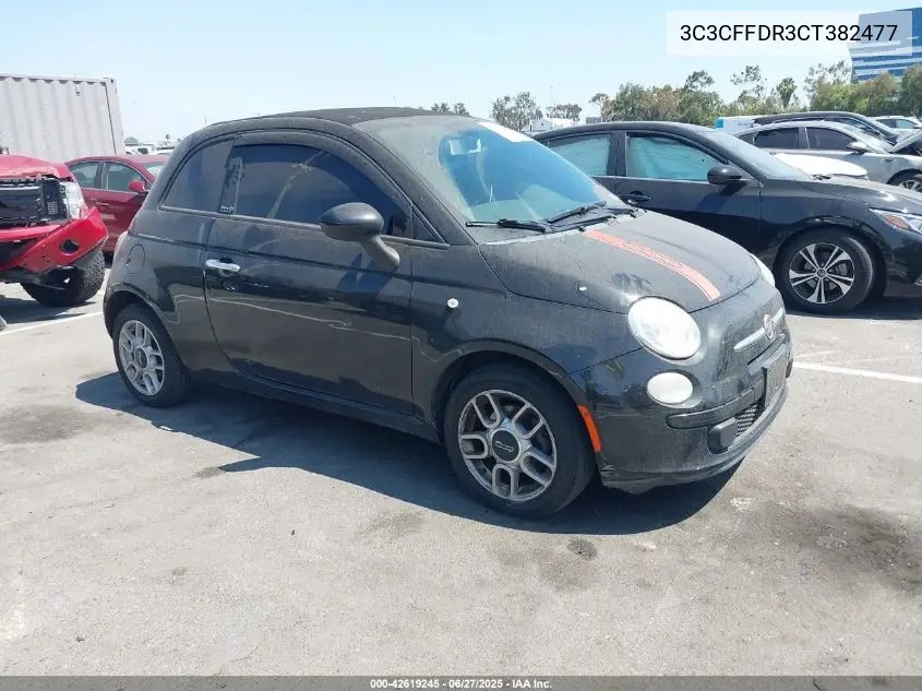 2012 Fiat 500C Pop VIN: 3C3CFFDR3CT382477 Lot: 42619245