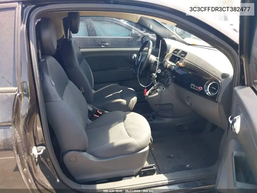 2012 Fiat 500C Pop VIN: 3C3CFFDR3CT382477 Lot: 42619245