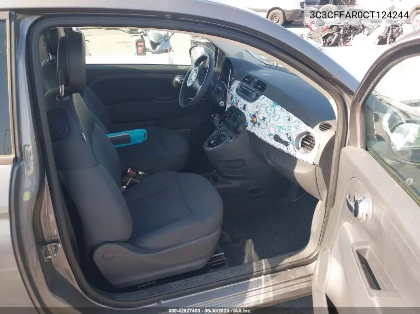 2012 Fiat 500 Pop VIN: 3C3CFFAR0CT124244 Lot: 42627408