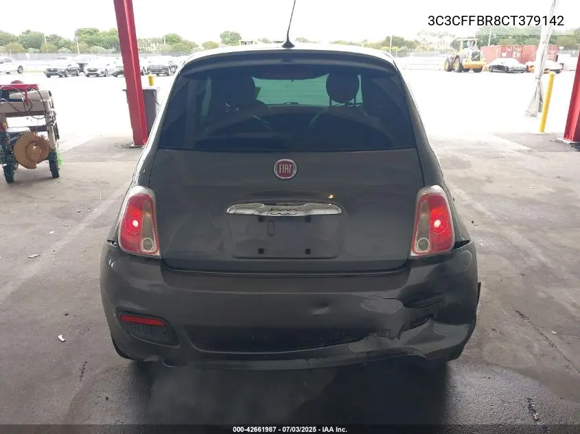 2012 Fiat 500 Sport VIN: 3C3CFFBR8CT379142 Lot: 42661987