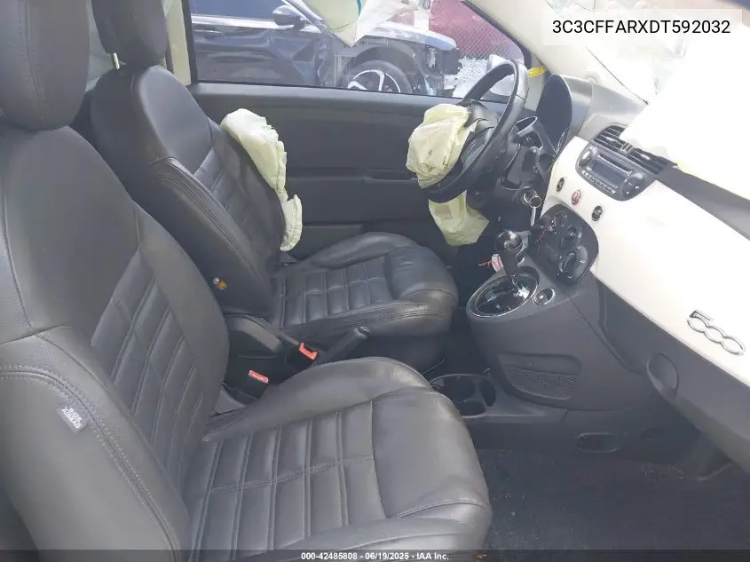 2013 Fiat 500 Pop VIN: 3C3CFFARXDT592032 Lot: 42485808