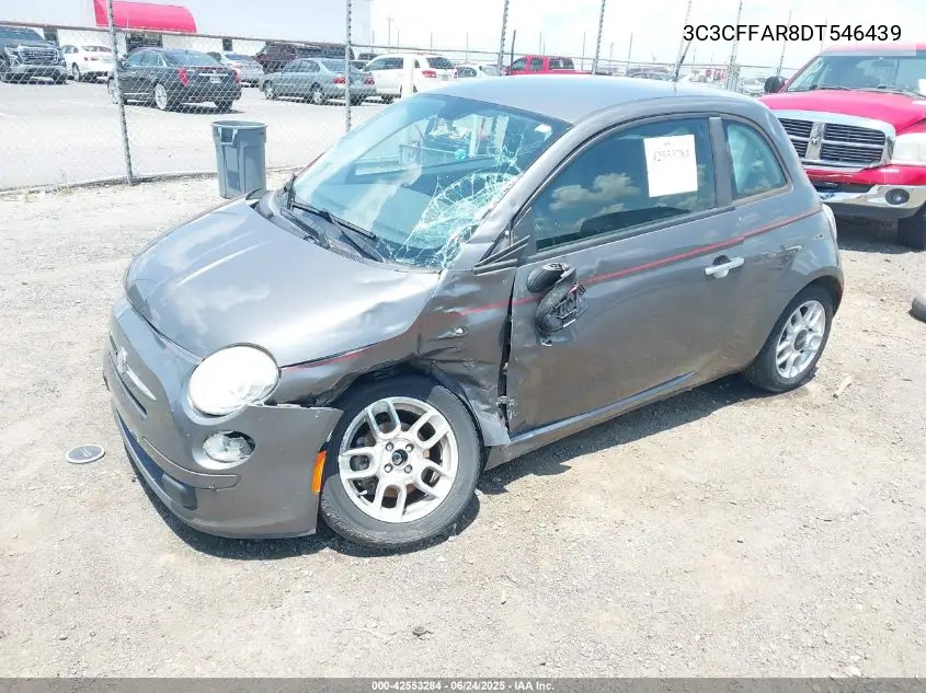 2013 Fiat 500 Pop VIN: 3C3CFFAR8DT546439 Lot: 42553284