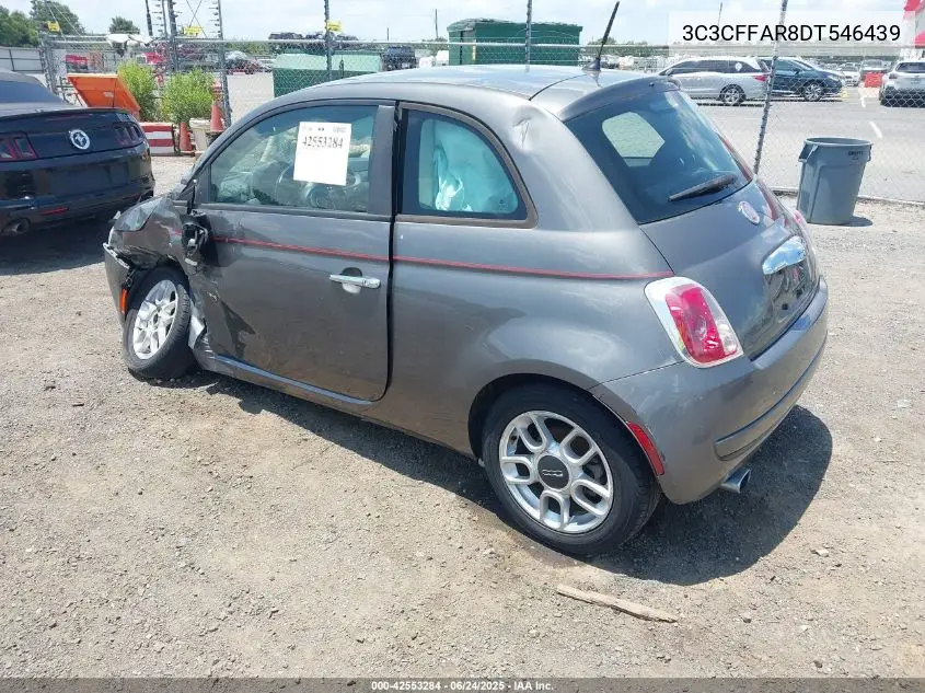 2013 Fiat 500 Pop VIN: 3C3CFFAR8DT546439 Lot: 42553284