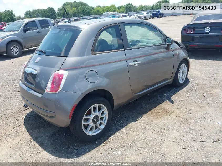 2013 Fiat 500 Pop VIN: 3C3CFFAR8DT546439 Lot: 42553284