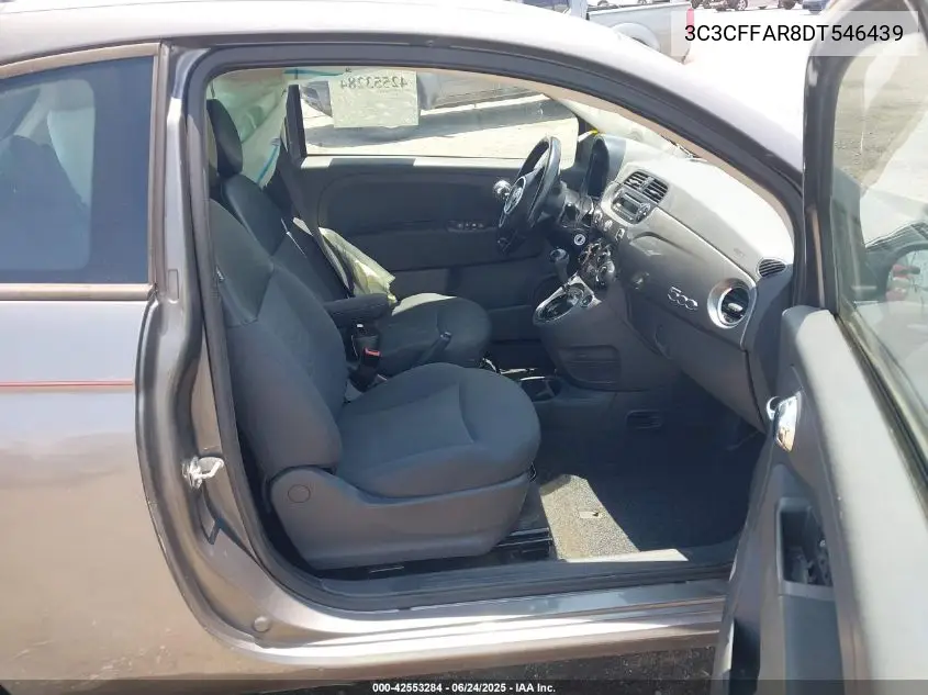 2013 Fiat 500 Pop VIN: 3C3CFFAR8DT546439 Lot: 42553284