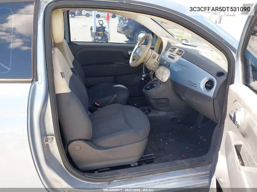 2013 Fiat 500 Pop VIN: 3C3CFFAR5DT531090 Lot: 42569377