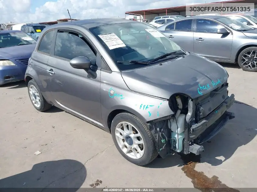 2013 Fiat 500 Pop VIN: 3C3CFFAR5DT561335 Lot: 42600147