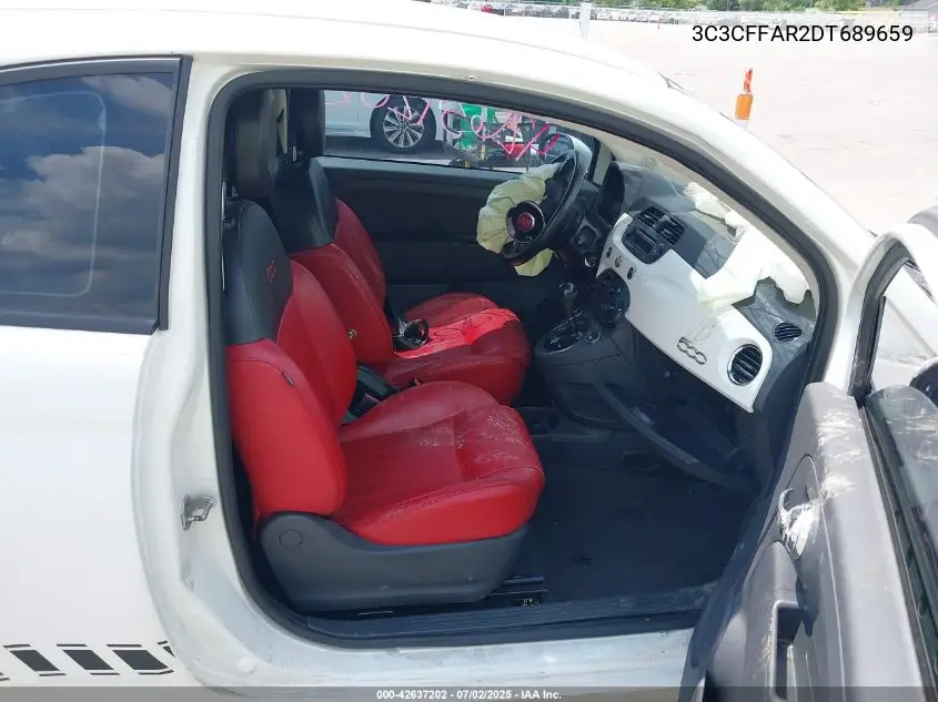 2013 Fiat 500 Pop VIN: 3C3CFFAR2DT689659 Lot: 42637202