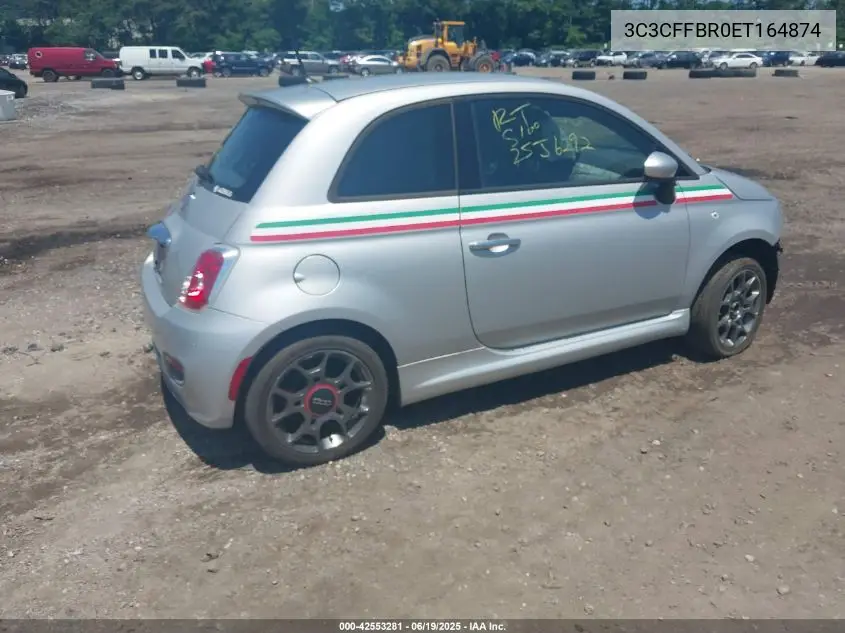 2014 Fiat 500 Sport VIN: 3C3CFFBR0ET164874 Lot: 42553281