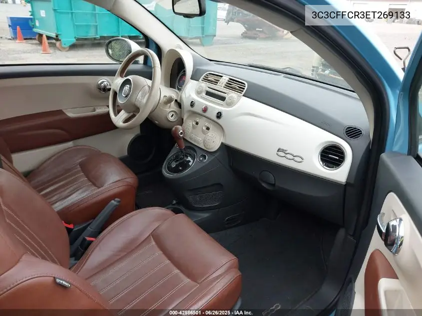 2014 Fiat 500 Lounge VIN: 3C3CFFCR3ET269133 Lot: 42586501