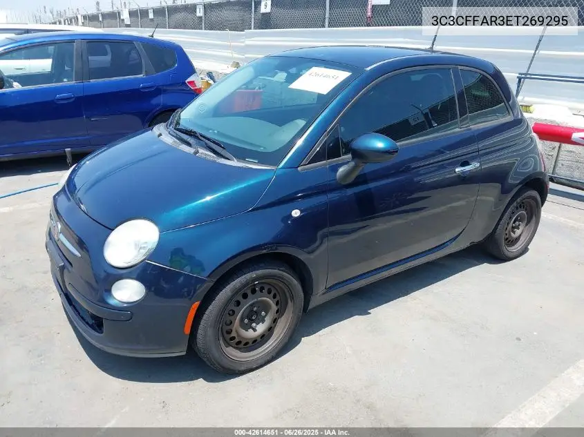 2014 Fiat 500 Pop VIN: 3C3CFFAR3ET269295 Lot: 42614651