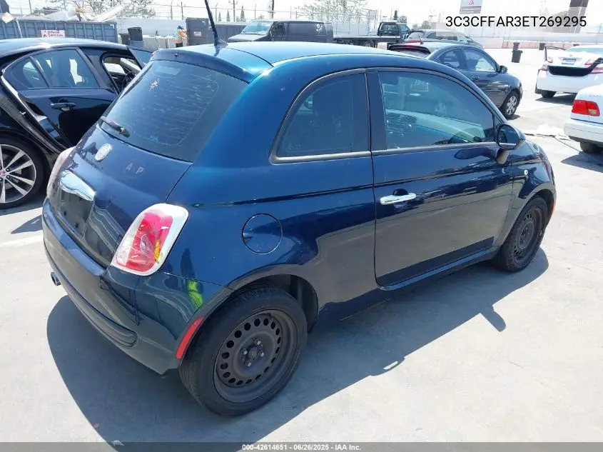 2014 Fiat 500 Pop VIN: 3C3CFFAR3ET269295 Lot: 42614651