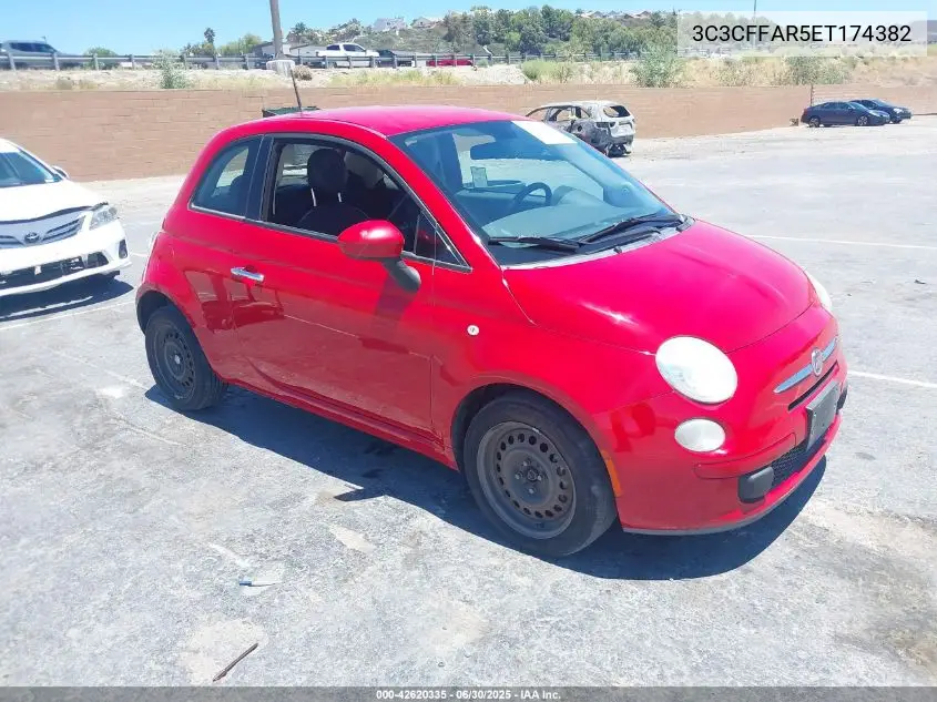 2014 Fiat 500 Pop VIN: 3C3CFFAR5ET174382 Lot: 42620335
